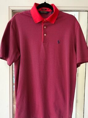 Ralph Lauren Polo Golf Striped Short sleeve Shirt. Great condition. Clean home.